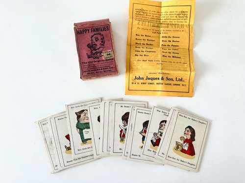 Antique happy families card - happy,