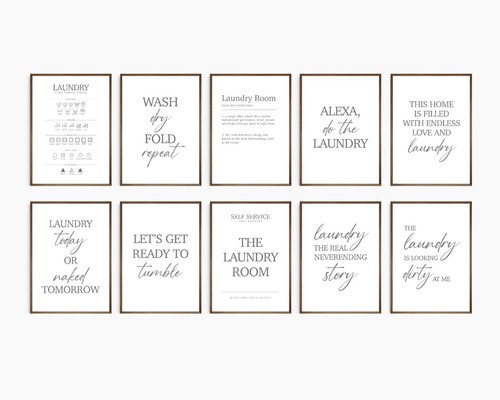 Laundry room typography - laundry,