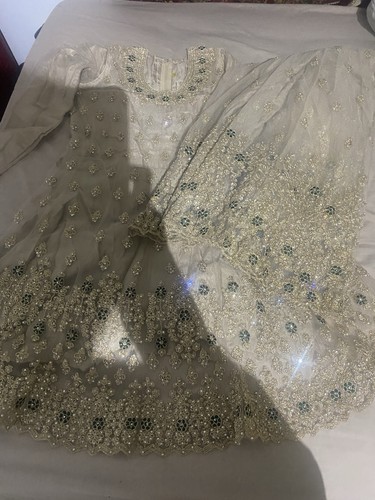 Womens white lengha skirt - lengha,
