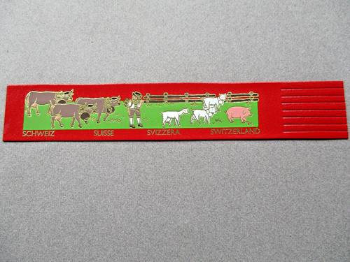 Leather bookmark switzerland - bookmark,