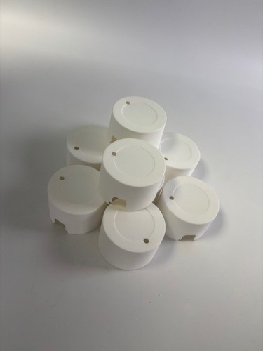 White immersion caps - white, pack