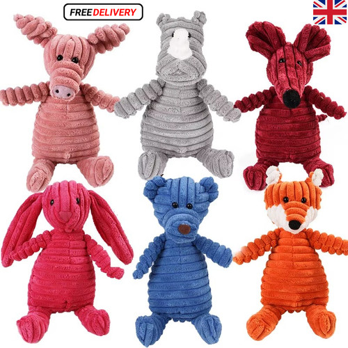Corduroy dog squeaky toy plush - toy,