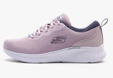 Ladies Skechers Trainers Size 5 Mauve/Navy lace up Brand New 