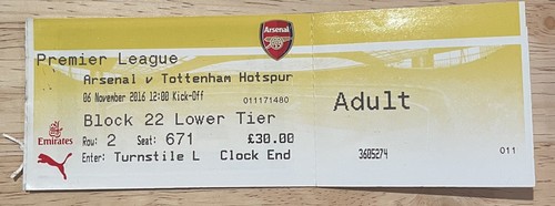 Match ticket arsenal v - match,