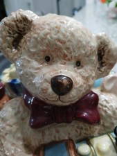 Teddy Bear Toy  Box Cookie Jar
