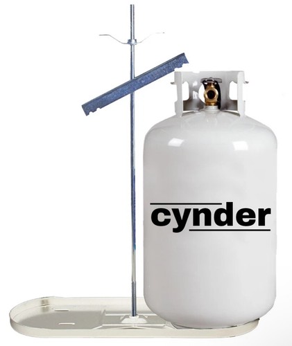 Propane tank holder double - rv,