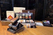 Polaroid SX-70 Vintage Land Camera Outfit With Case Accessory Kit Paper & More