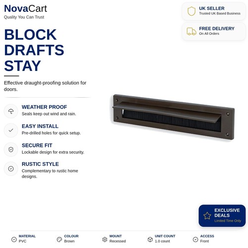 Internal letter box cover - letter,