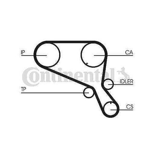 Timing belt continental ctam - timing,