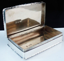 Antique Sterling Silver Snuff Box, Birmingham 1840, Edward Smith