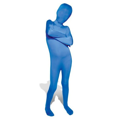 Kids blue morphsuit boys girls - blue,