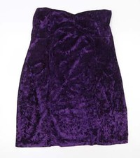 ASOS Womens Purple Polyester Blend Mini Size 14
