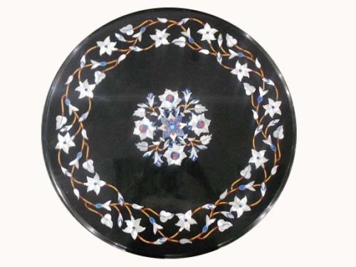 Black marble coffee - black, table