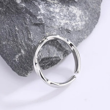 * Sterling Silver Twisted Wave