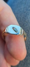 Gold on silver antique ring