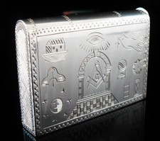 Sterling Silver Masonic Vesta