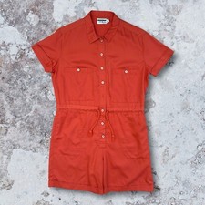Women’s Agyness Deyn for Dr Martens Playsuit Romper Collared Orange - Small