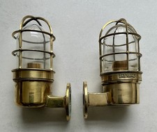 Solid Brass Vintage Refurbished Ships Lights