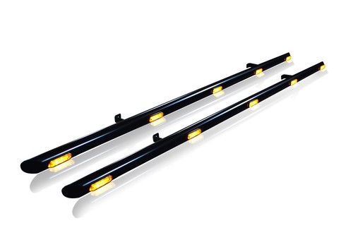 Black side bars amber - side,