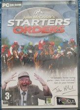 Starters Orders PC CD-ROM Horse Racing Game John McCririck Excellent