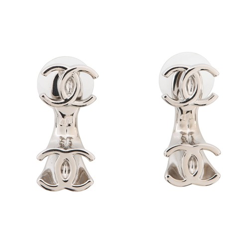Chanel logo earrings metal - earrings,