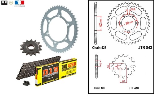 Chain kit 428 - , sprocket