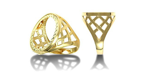 9ct yellow gold - 9ct, half