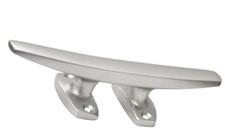 150mm ANODISED ALUMINIUM 4 HOLE BASE DECK CLEAT marine boat fender rope