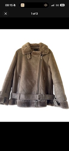 Topshop faux shearling aviator - topshop,