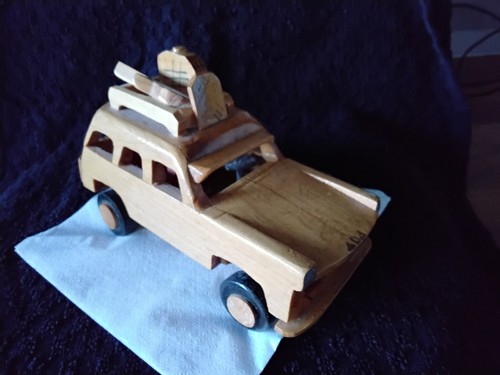 Vintage wooden handmade old - wooden,