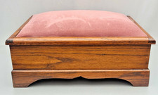 Vintage Oak Storage Footstool