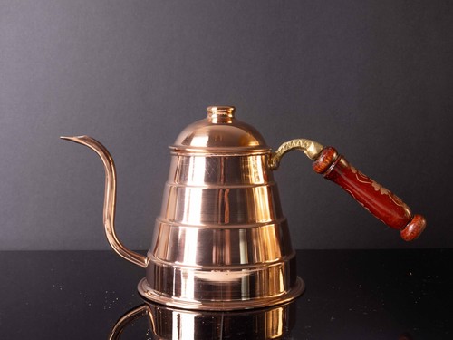 Copper coffeepot and teapot - and,