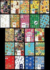 BIRTHDAY WRAPPING PAPER Gift wrap, size 70 x 50cm 2 sheets & 2 card tags in pack