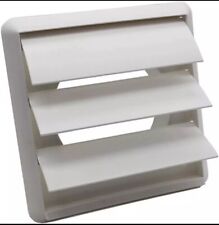 Outside Wall Vent Hose Cover Kit Tumble Dryer 4 Inches 100mm Universal White