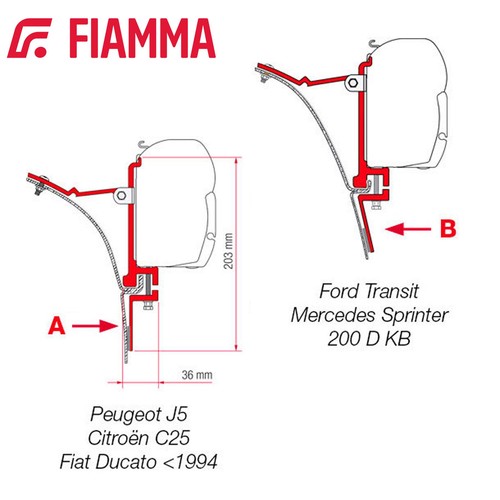 Fiamma f45s awning bracket - fiamma,