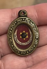 Antique oval reliquary pendant