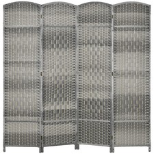 4-Panel Wood Room Divider