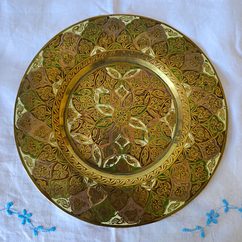 Vintage indian hand made brass - hand,
