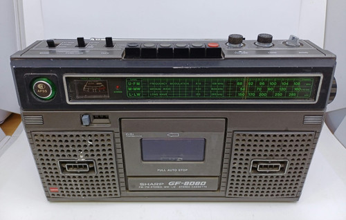 Sharp 8080 vintage boombox - sharp, gf-8080