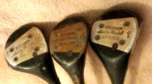 Vintage john letters golf - vintage, wood