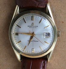 VINTAGE BREITLING TRANSOCEAN AUTOMATIC GOLD FILLED WRIST WATCH