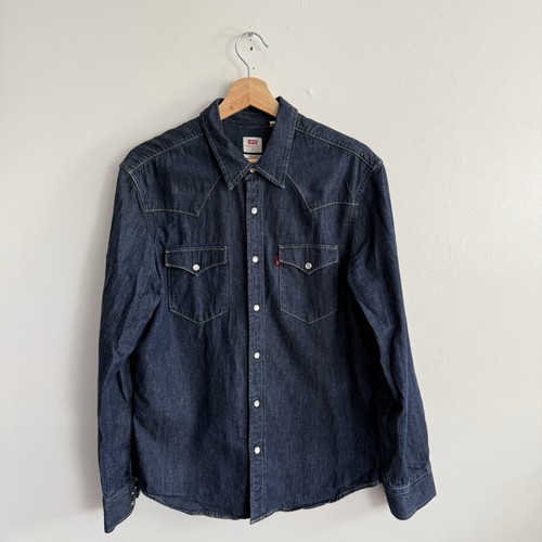 Levis denim shirt mens medium - levis,