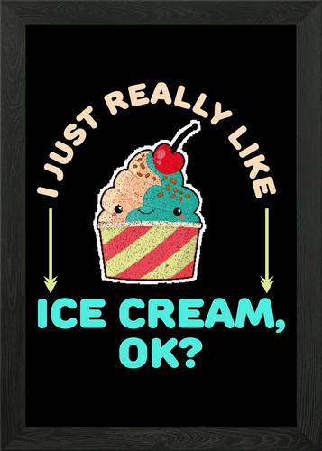 Really like ice - really, framed