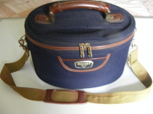 Retro antler vanity case - vanity, navy