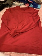 Lululemon Red Perfectly Oversized Crew Neck Sweater Sweatshirt Us 2 uk6 