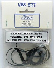 Vcr belt kit for toshiba - vcr,