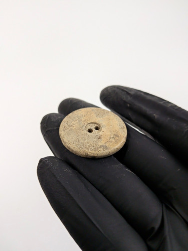 Post medieval lead button type - medieval,