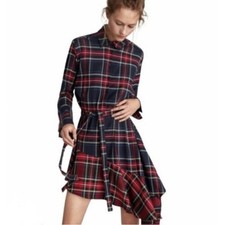 Zara Tartan asymmetric Dress