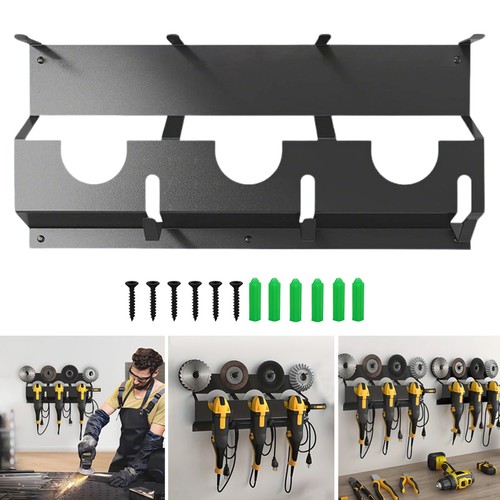 Wall mount angle grinder - grinder, rack