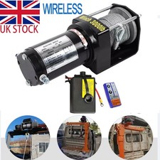 UK 12V 3000lbs Electric Winch